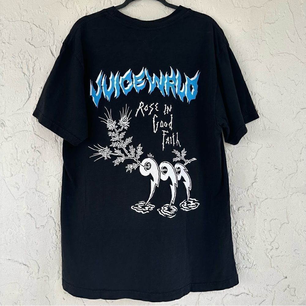SOLD JUICE WORLD ROSE IN GOOD FAITH Merch Graphiic T Shirt Mens‎ Size Large
